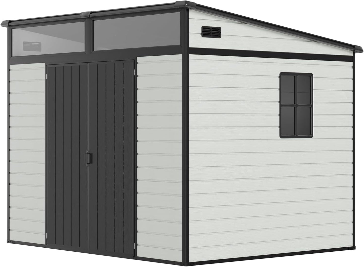 🏡 7x7 FT Outdoor Storage Shed – Waterproof & UV-Resistant with Skylight & Ventilation 🌞 Limited Time Offer! 🛒