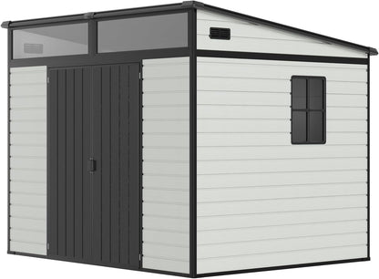🏡 7x7 FT Outdoor Storage Shed – Waterproof & UV-Resistant with Skylight & Ventilation 🌞 Limited Time Offer! 🛒