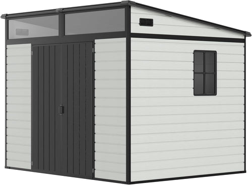 🏡 7x7 FT Outdoor Storage Shed – Waterproof & UV-Resistant with Skylight & Ventilation 🌞 Limited Time Offer! 🛒
