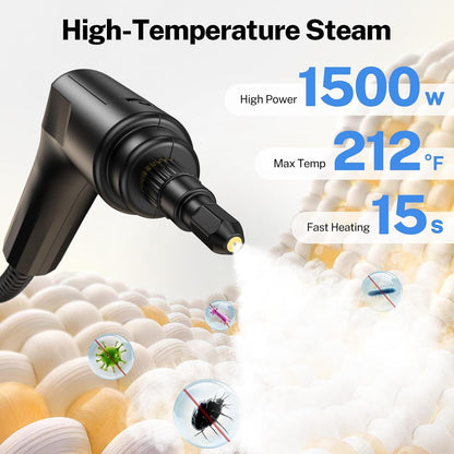 ⚡ Handheld Steam Cleaner – 3-Level Adjustable, Quick Heat-Up, Deep Clean Home & Car 🧽 Limited Time Deal! 🎉