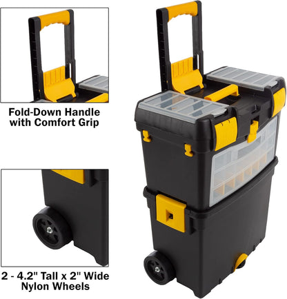 🛠️ Rolling Toolbox with Wheels – Foldable, Removable Organizer for Easy Storage & Transport 🚚 Limited Time Deal! 🎉