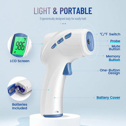 🔥 Touchless Forehead Thermometer 🌡️ – Fast, Accurate, & Hygienic ✅ Perfect for Home & Office Use! Limited Time Offer! 🎉