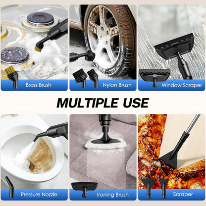 ⚡ Handheld Steam Cleaner – 3-Level Adjustable, Quick Heat-Up, Deep Clean Home & Car 🧽 Limited Time Deal! 🎉
