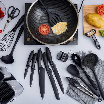 🍳 18-Piece Kitchen Utensil Set – Cook Like a Pro! 🥄 Non-Stick, Durable & Perfect for Any Home 🍴 Limited Time Offer! 🎉